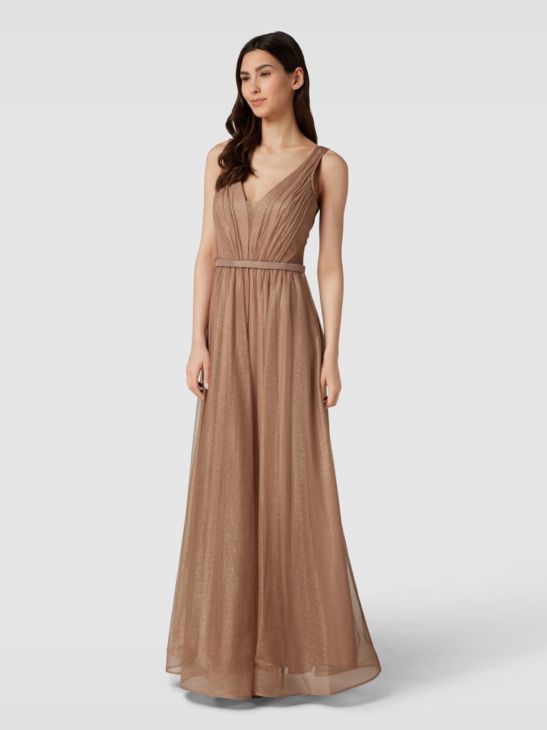 VM by Vera Mont Abendkleid mit V-Ausschnitt (taupe) online kaufen