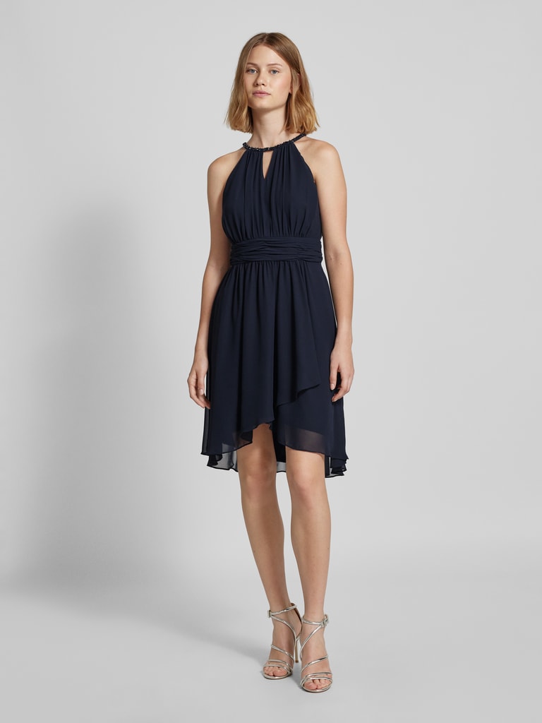 Jake*s Cocktail Cocktailkleid mit Neckholder (marine melange 