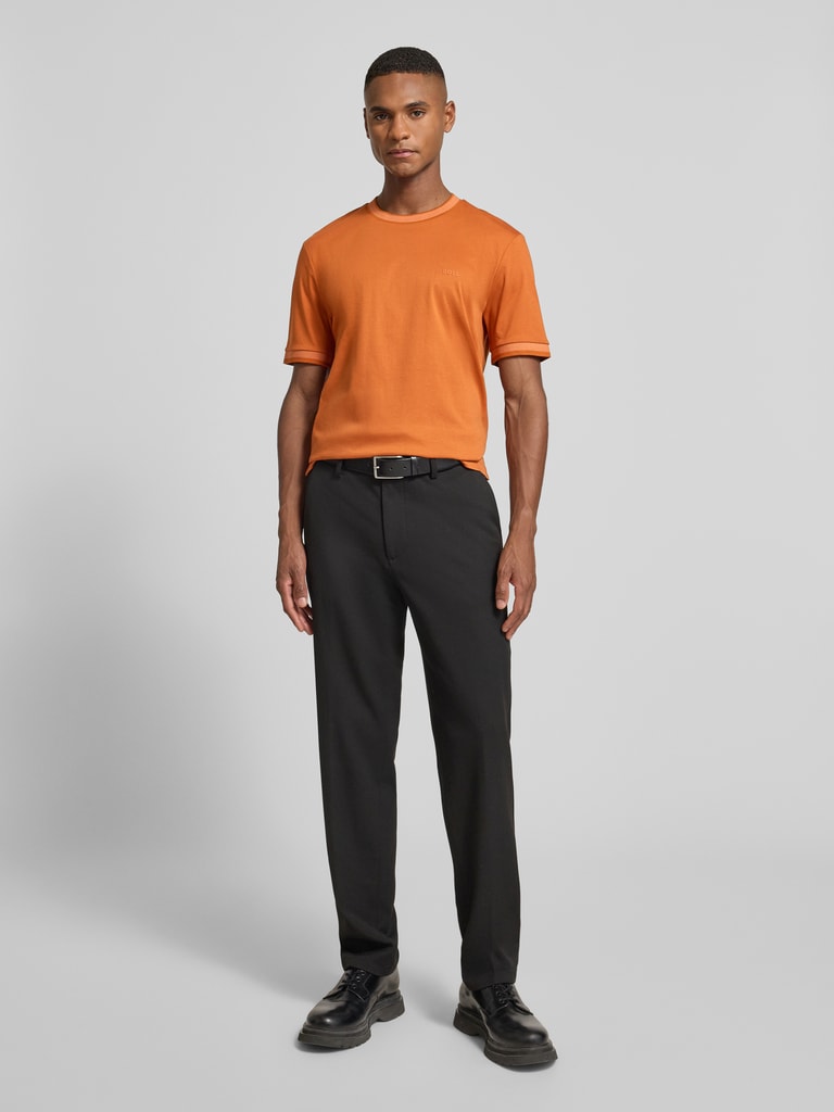 BOSS Slim Fit T Shirt Aus Reiner Baumwolle Modell TESSLER orange BOSS Slim Fit T Shirt Aus Reiner Baumwolle Modell TESSLER orange