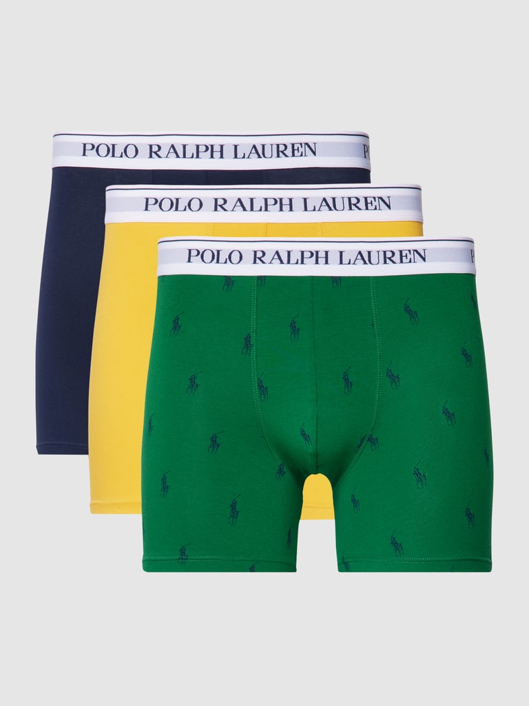 Polo Ralph Lauren Underwear Trunks Mit Elastischem Logo Bund Im 3er Pack Gelb Online Kaufen