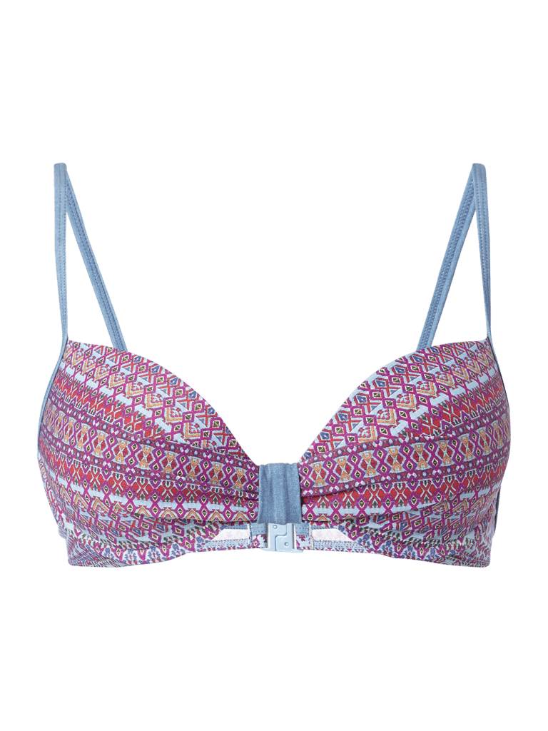 Esprit BikiniOberteil mit AlloverMuster (blau) online kaufen