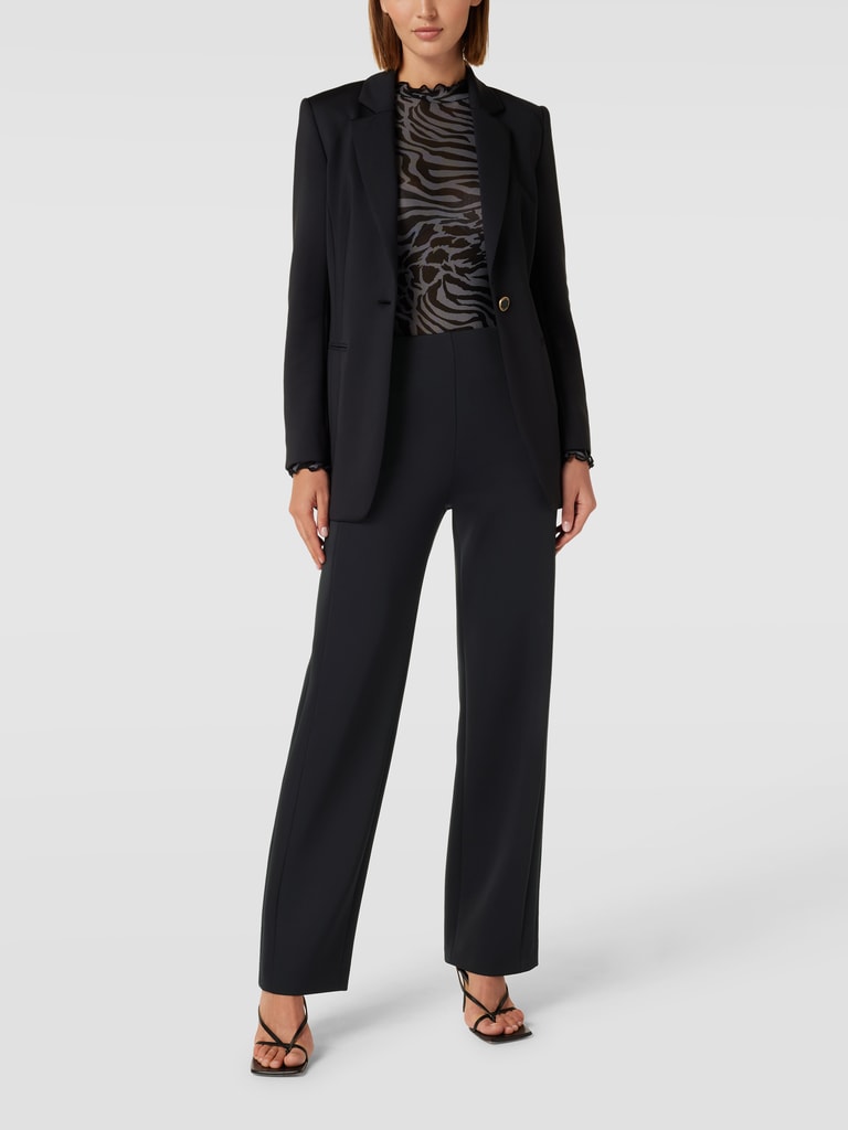 Marc Cain Straight Fit Hose mit Label-Detail (black) online kaufen 