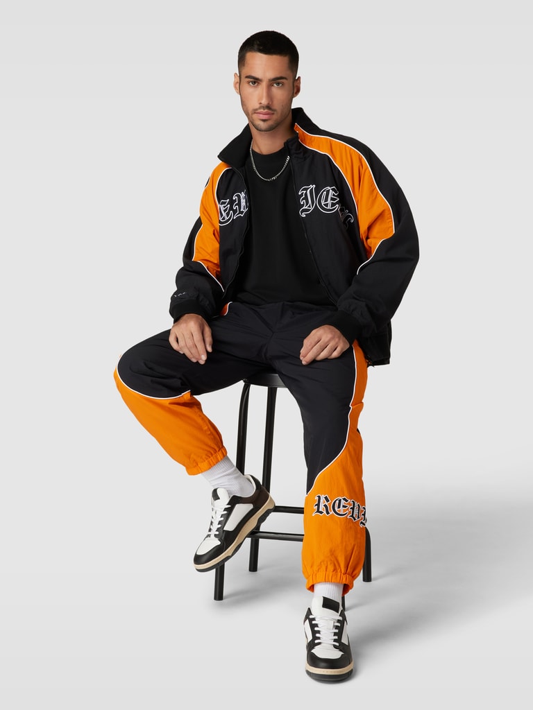 trainingsjack australian steel grey boven zwart onder - Basta
