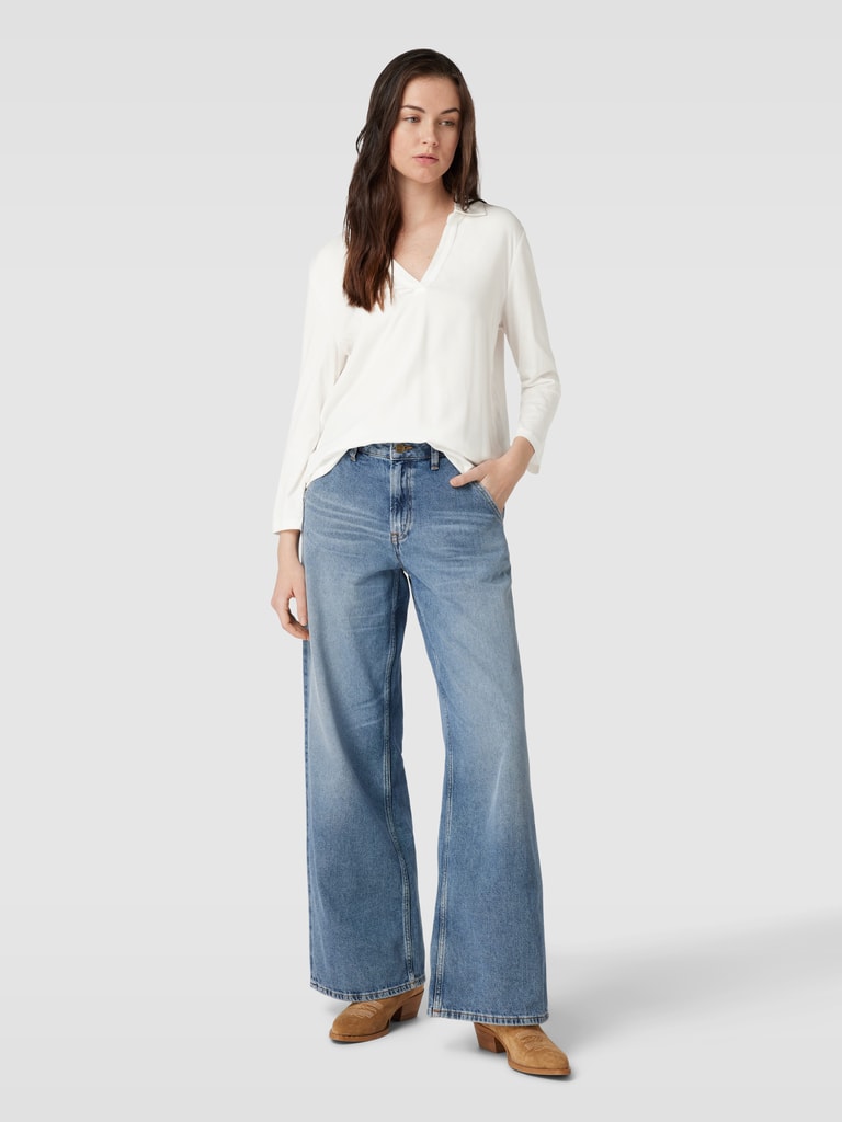 TOM TAILOR Damen Cosy Longsleeve Mit Stickerei – Weiches Langarmshirt, Regular Fit, Aus Nachhaltigem Jersey