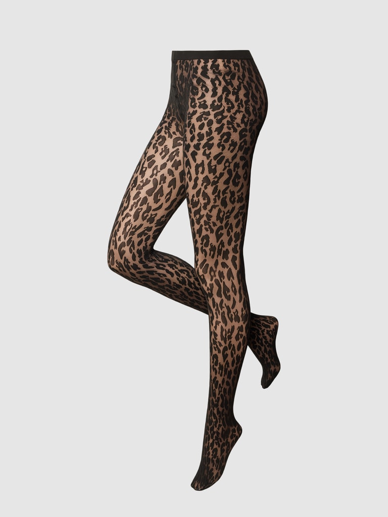 Wolford Strumpfhose mit Animal Print Modell 'Josey' (black) online kaufen