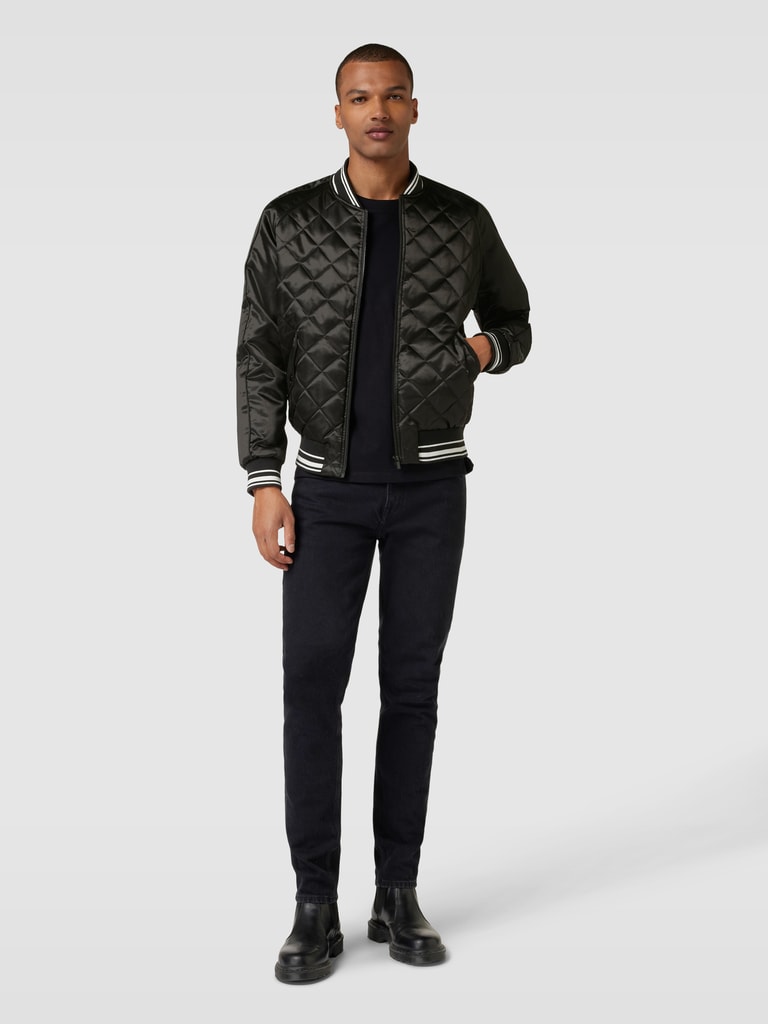 QLXYYFC Dames Bomberjack Dames Licht Bomberjack Licht Vluchtjack Blouson Pilotenjack Kort Jack Damesjack Herfst Lente College Jack (Color : zwart, Size : XL