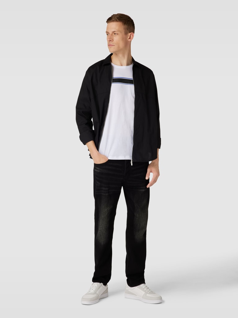 Armani exchange jeans mit label patch black online kaufen