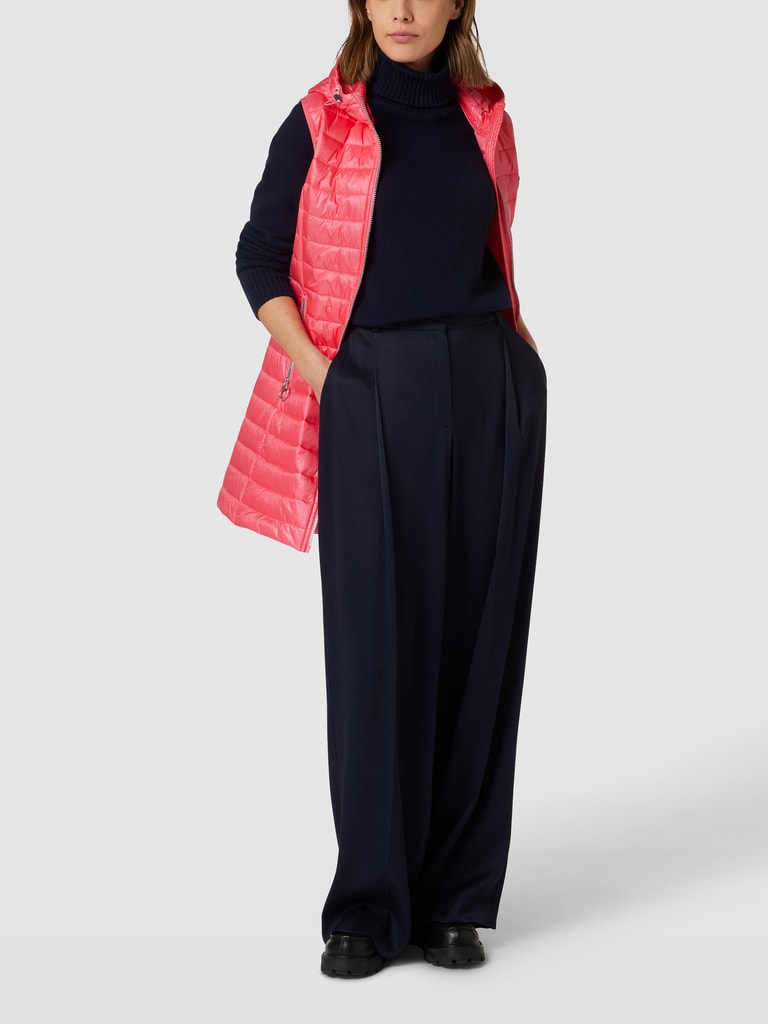 Gilet Betty Barclay Bleu Avec Franges En Maille Coton - Taille 42 Occasion Très Bon état