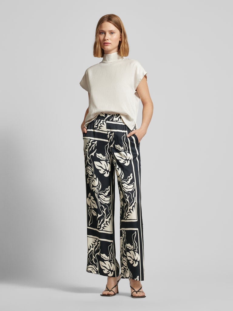 Wide Leg Umstandsjeans mit elastischem verstellbaren Bund