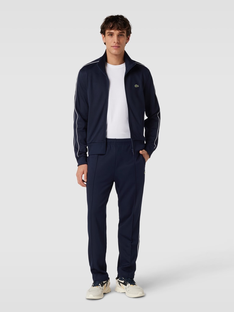 Lacoste Sweatjacke mit Label-Detail (marine) online kaufen