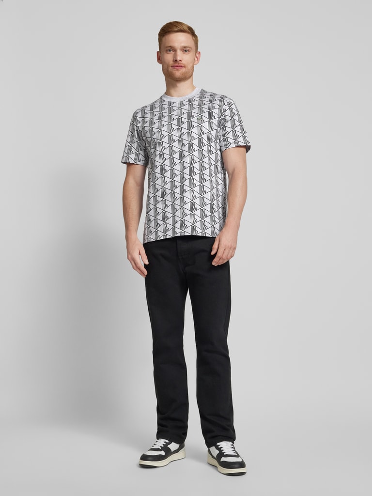 Lacoste T-Shirt mit Label-Badge (black) online kaufen 