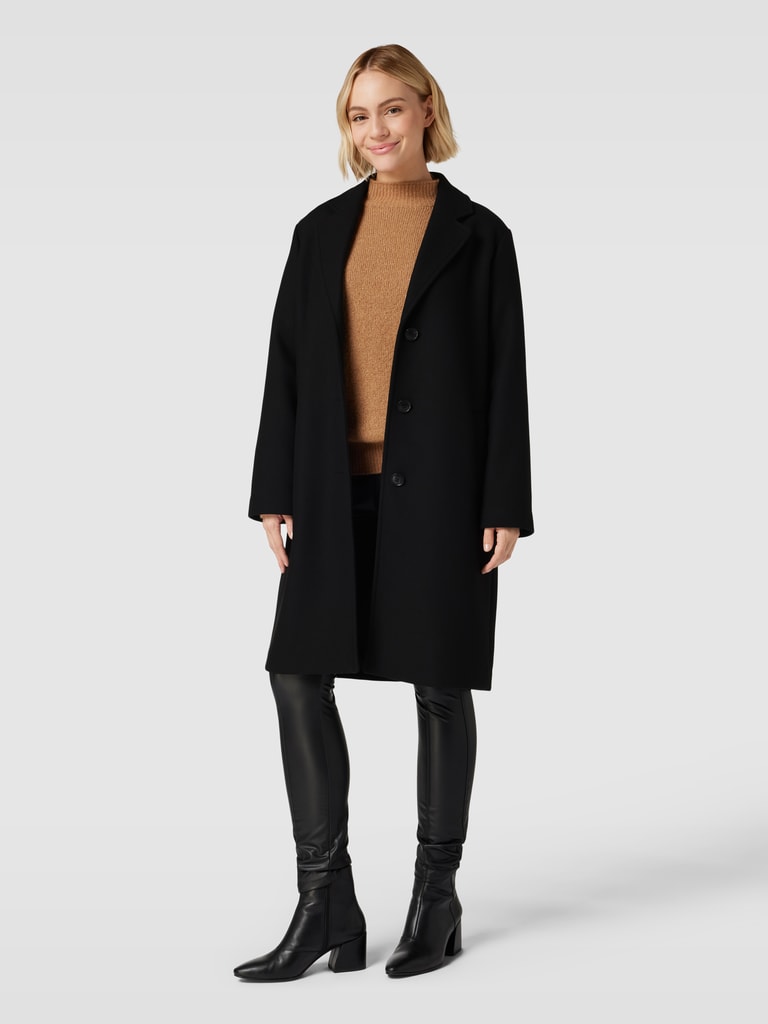Damen Wintermantel Aus Wollmix - Eleganter Trenchcoat Für Herbst & Winter | Mittelang
