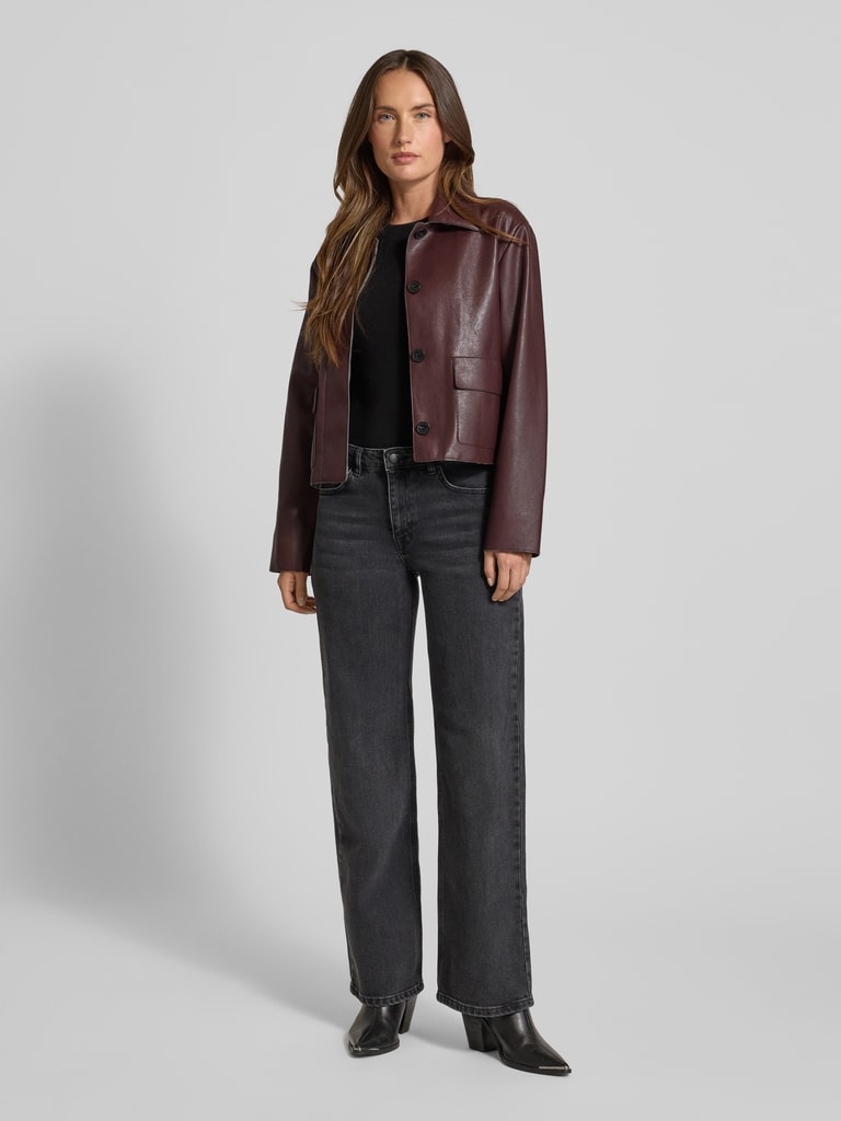 Mango Jacke in Leder-Optik Modell 'SABINA' (bordeaux) online kaufen