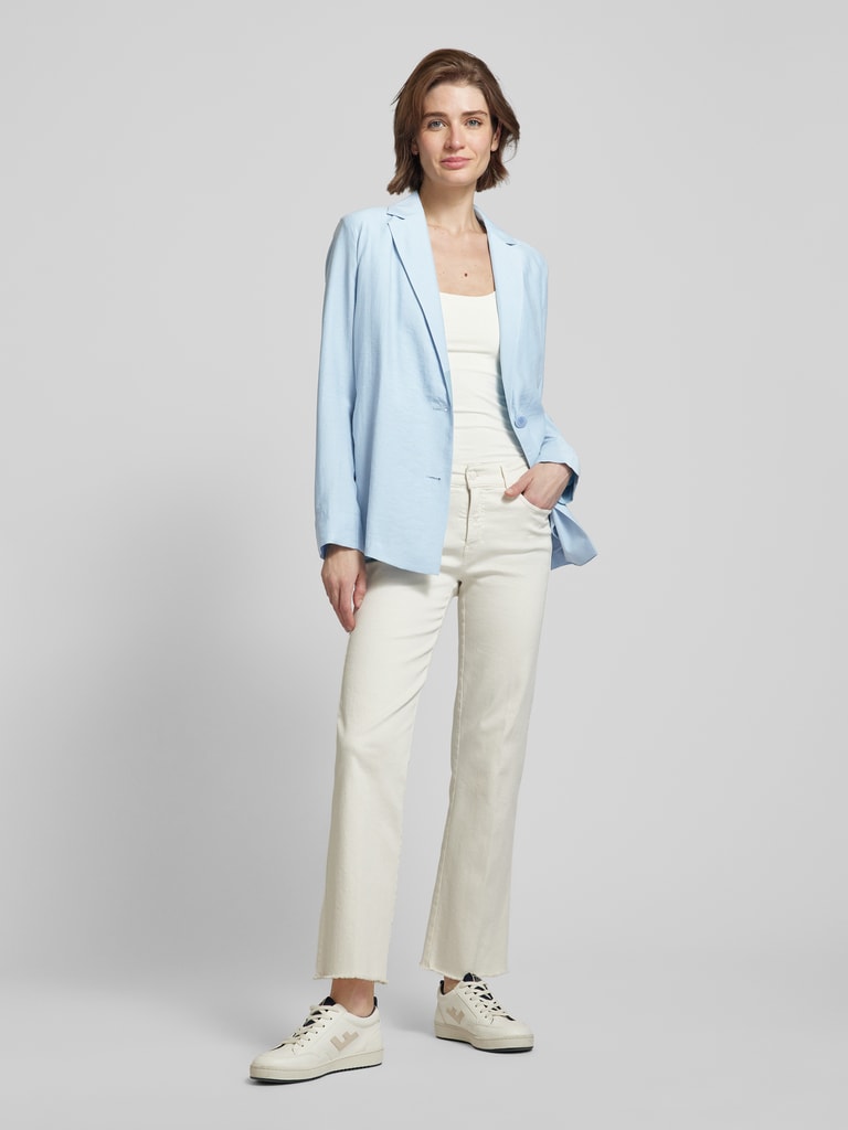 Max Mara Studio Blazer met reverskraag, model 'REFOLO' in zwart online Max Mara Studio Blazer met reverskraag, model 'REFOLO' in zwart online