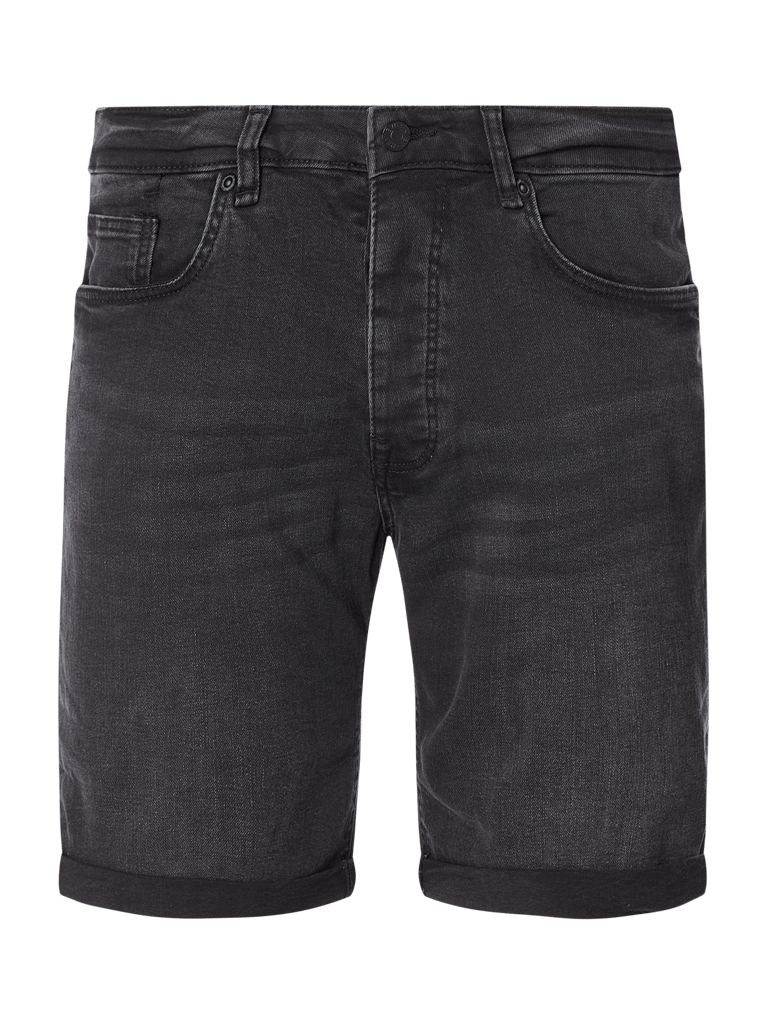 REVIEW Jeansshorts mit Stretch Anteil black online kaufen