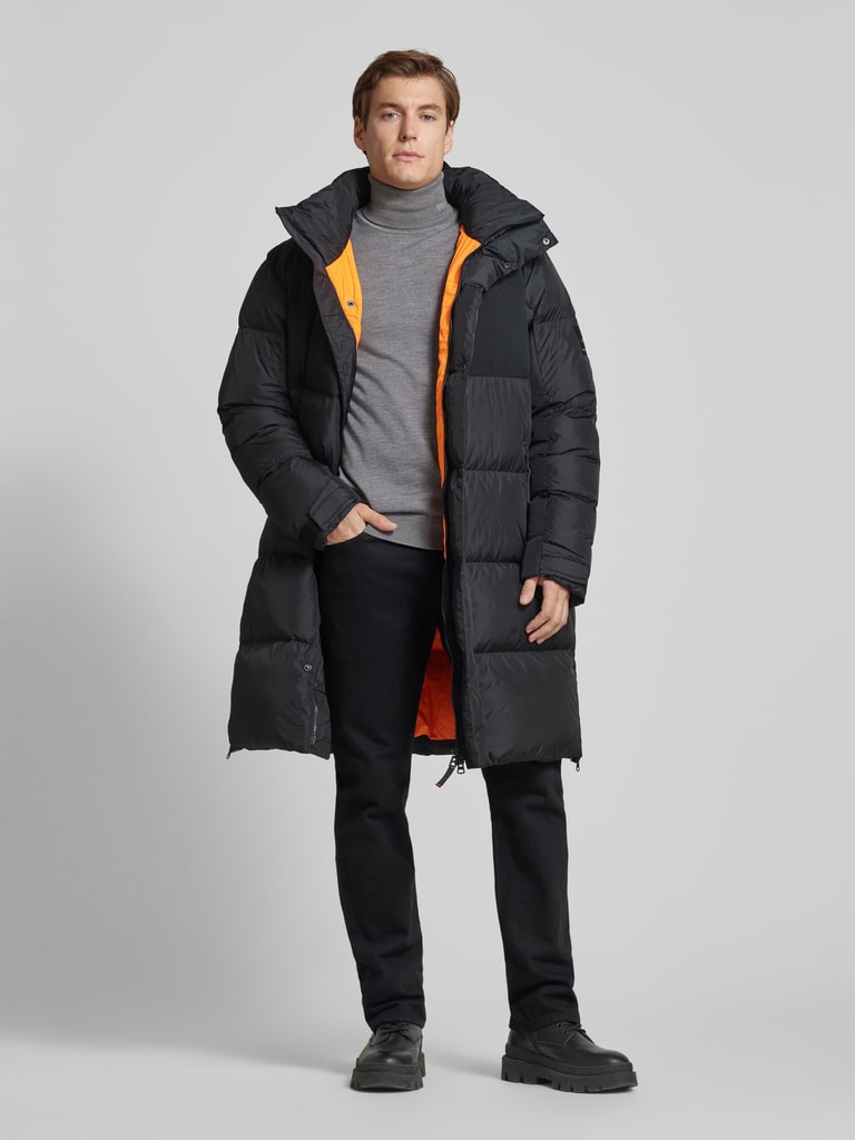 FIRE ICE Daunenmantel mit Stehkragen Modell 'WALT' (black