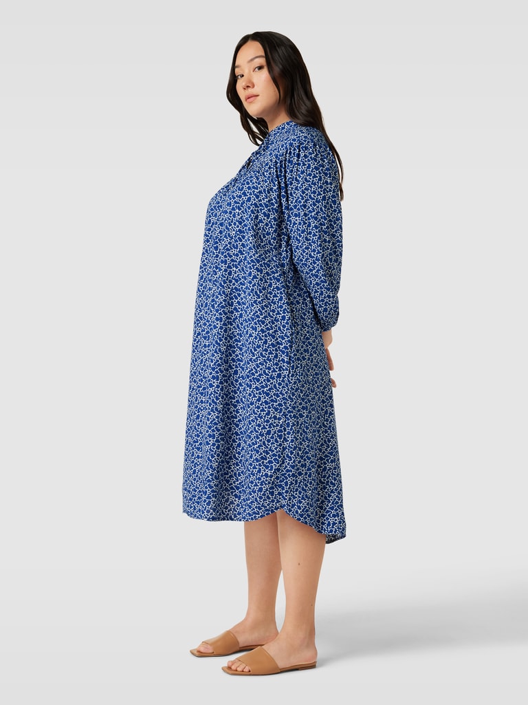 Esprit Curvy Knielange PLUS SIZE jurk van viscose met all-over