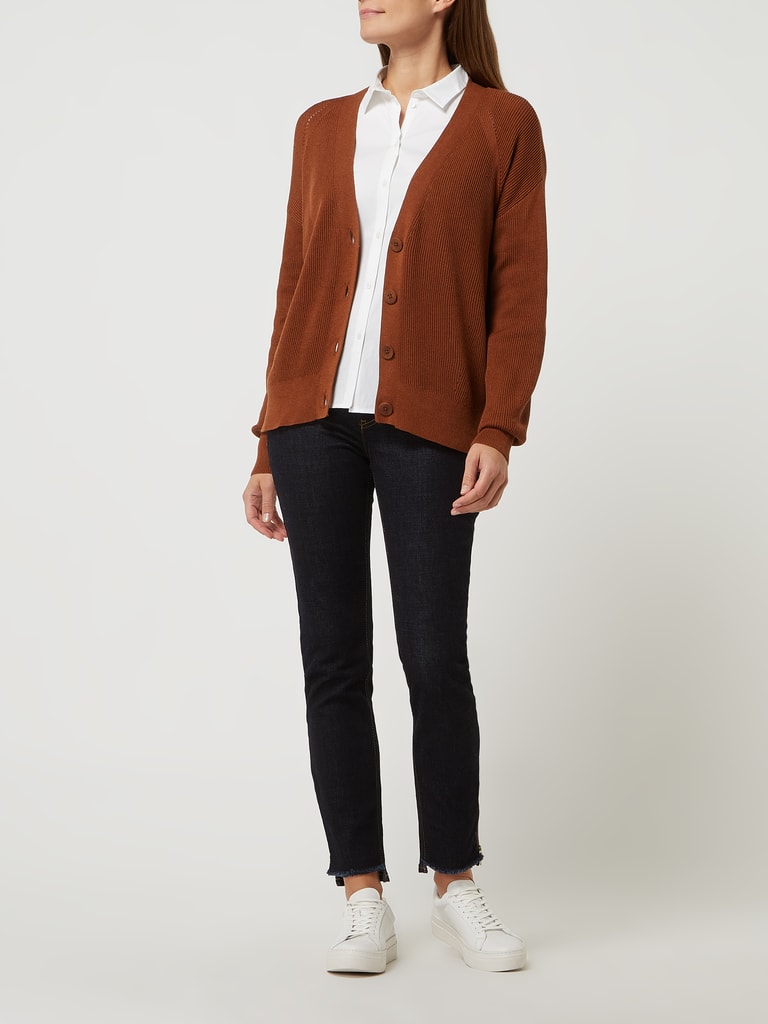 Esprit Collection Cardigan mit Rippenstruktur (camel) online 