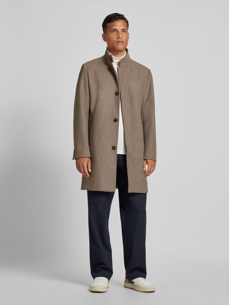 Jack Jones Premium Mantel aus Woll-Mix Modell 'WILSON' (beige