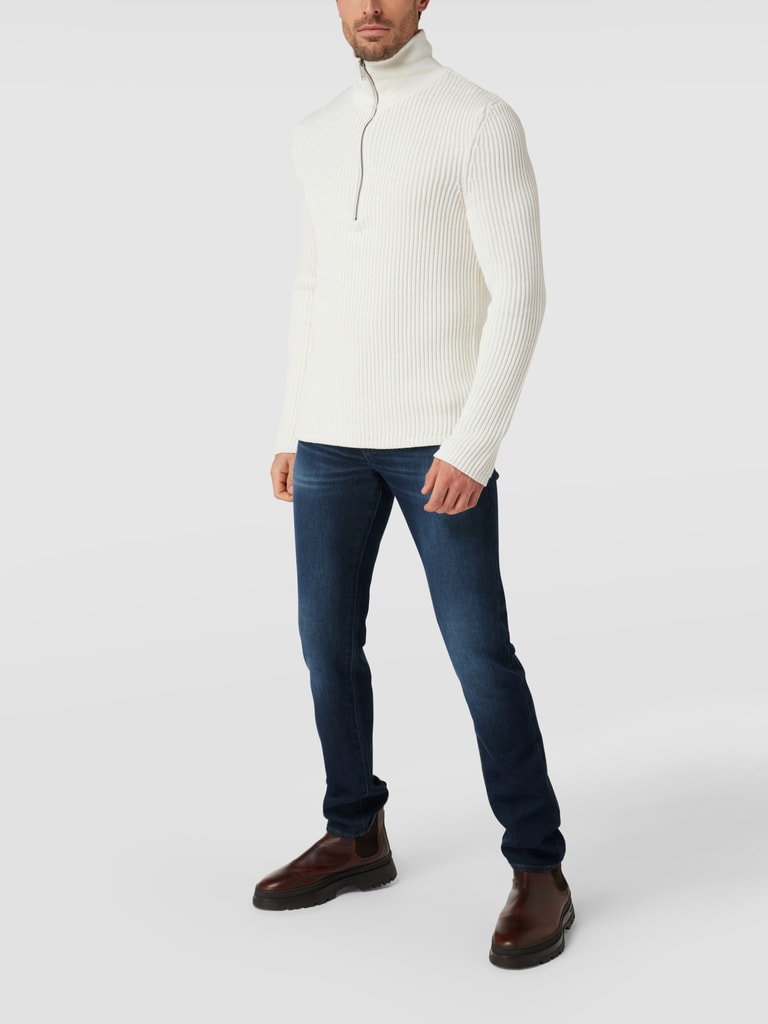 ARMANI EXCHANGE Slim Fit Jeans mit Brand-Detail (dunkelblau 