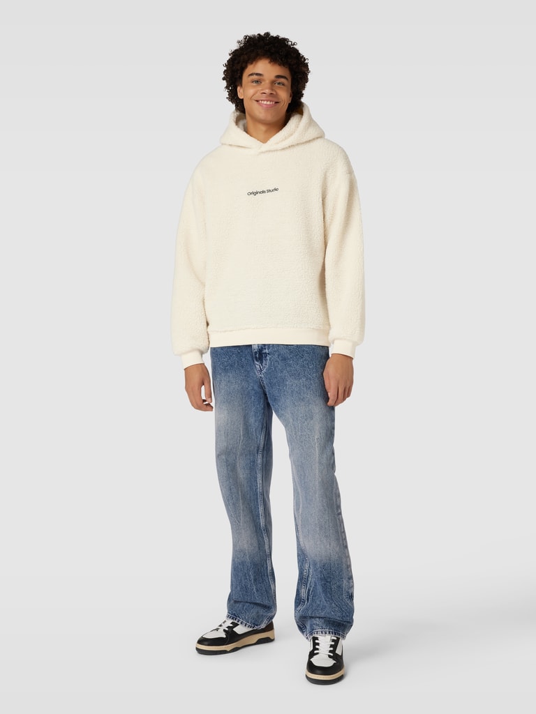Hoodie in großen Größen Jack & Jones Makoto Hoodie White