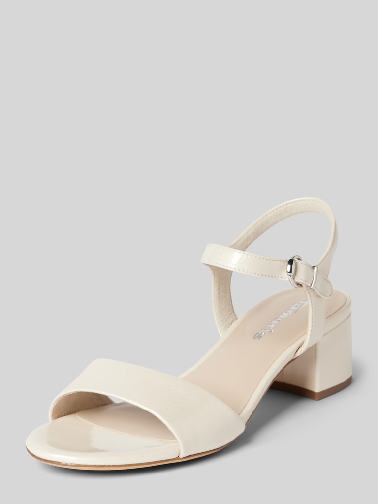Beige Sandaletten Mit Blockabsatz