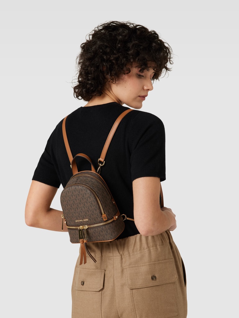 Backpack Michael Michael Kors Rucksack Sale Damen MICHAEL Michael Kors  Rucksack Mit Allover-Logo-Muster Modell 'RHEA