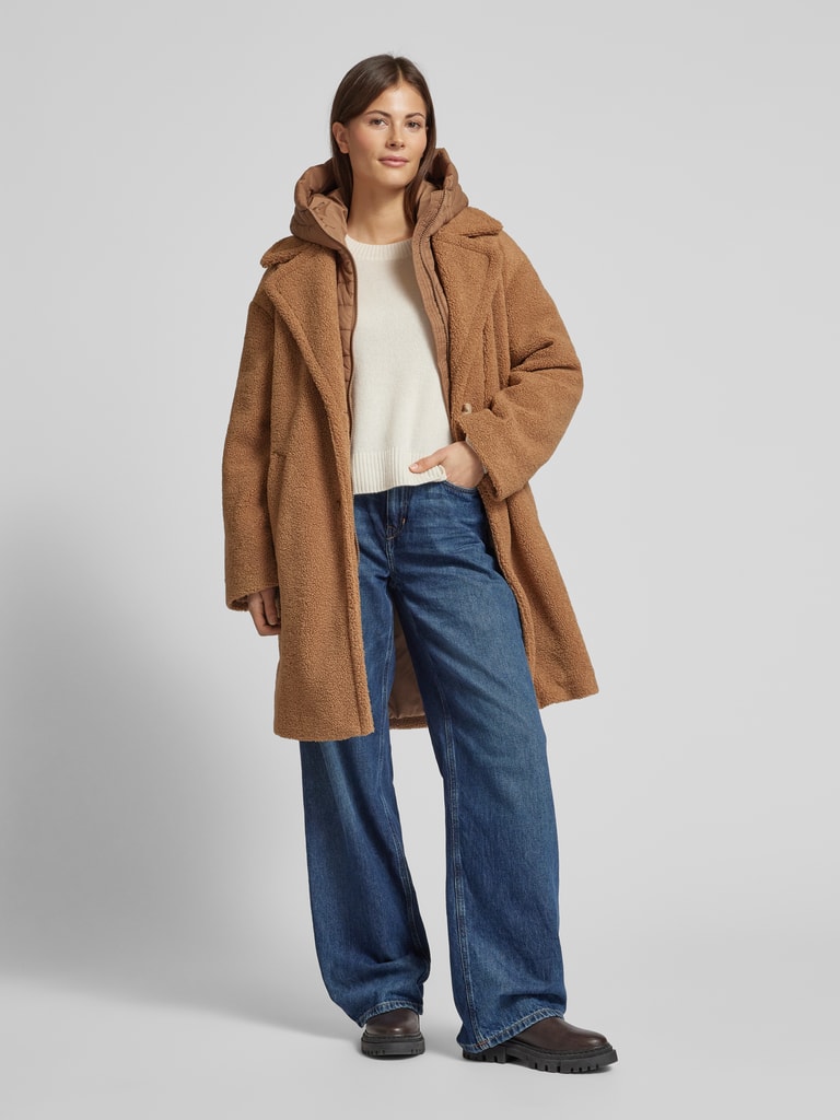 Christian Berg Woman Selection Mantel mit Stehkragen (mittelbraun