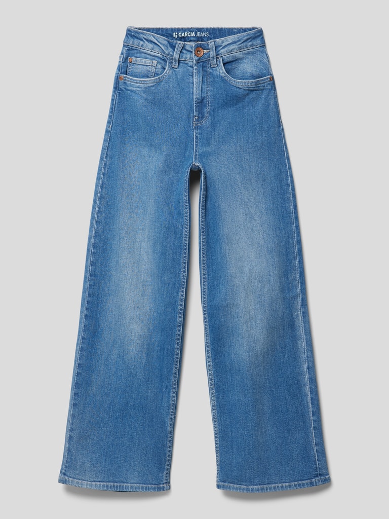 Garcia Wide Leg Jeans mit französischen Eingrifftaschen Modell 'Annema
