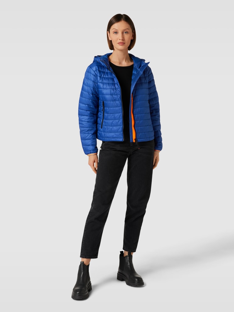 FIRE + ICE Jack met labeldetail, model 'AISHA' in blauw online kopen | P&C