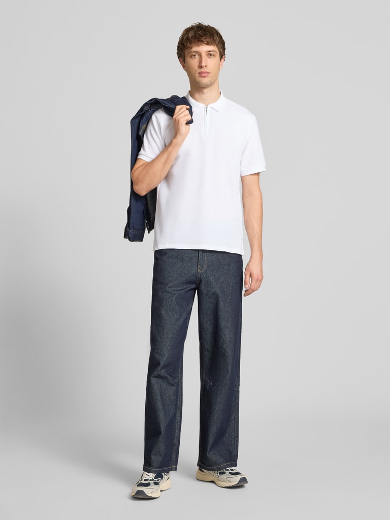 JACK & JONES Regular Fit Poloshirt mit Reißverschluss Modell 'AUSTIN ...