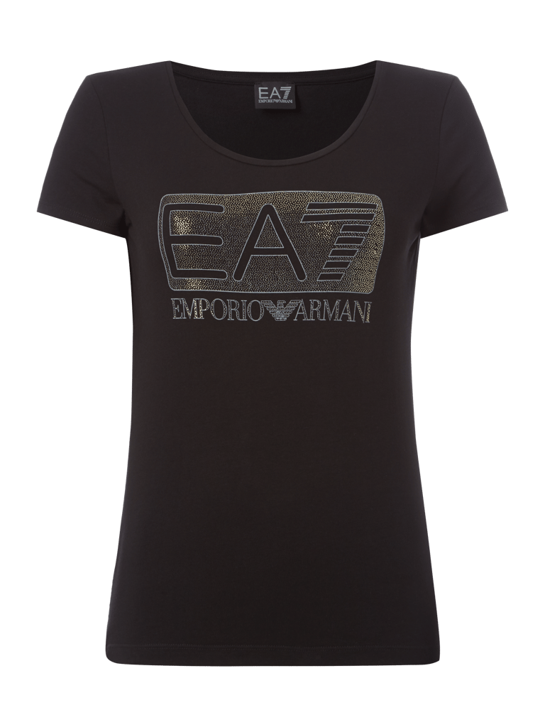 Ea7 Emporio Armani T Shirt Mit Logo Print Black Online Kaufen