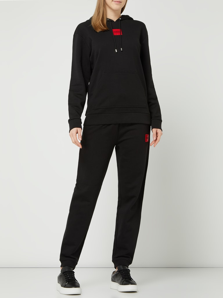 HUGO Herren Dokras Hoodie – French-Terry Baumwolle, Mit Stack-Logo, Lässiger Kapuzenpulli