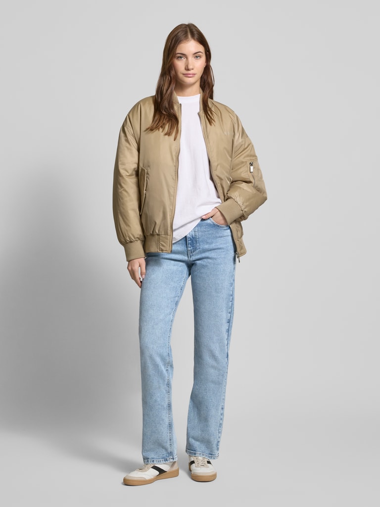 Noisy May Curve flared pants in black check | ASOS