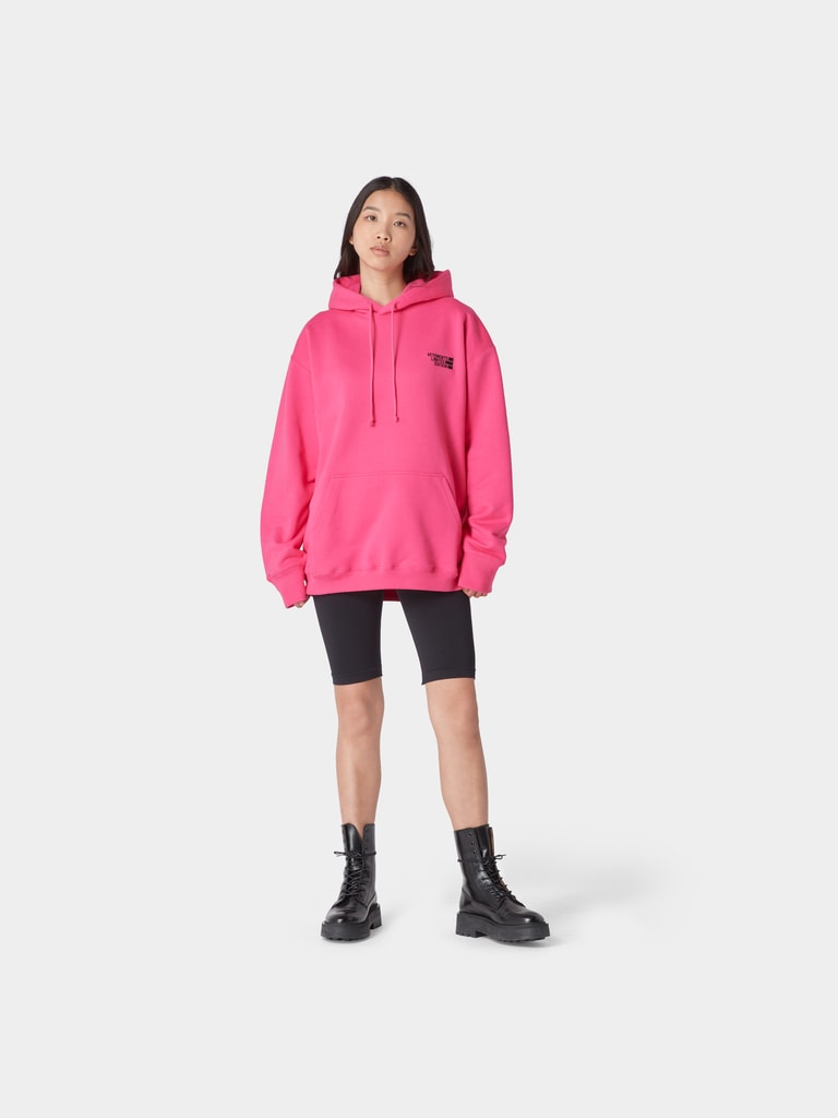 VETEMENTS Hoodie mit Logo-Applikation (pink) online kaufen