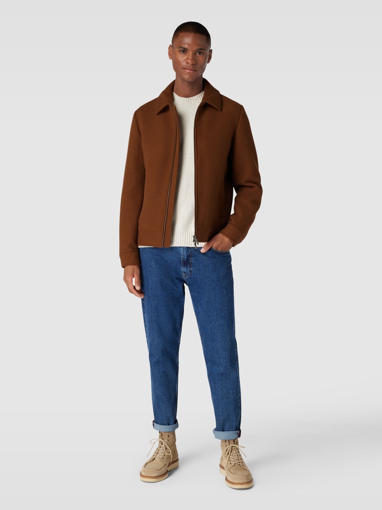 Damen Trenchcoat Aus Wolle - Eleganter Wintermantel Mit Umlegekragen - Einreihiger Wollmantel Für Herbst & Winter