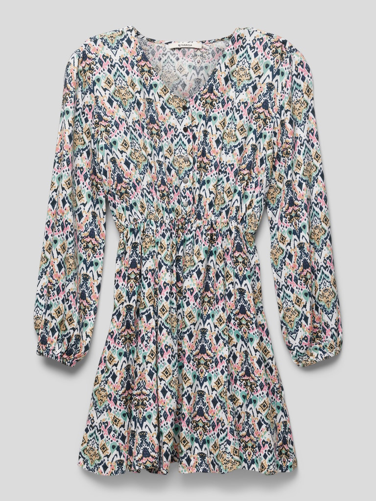 Garcia Jurk van viscose met knoopsluiting in ecru online kopen | P&C