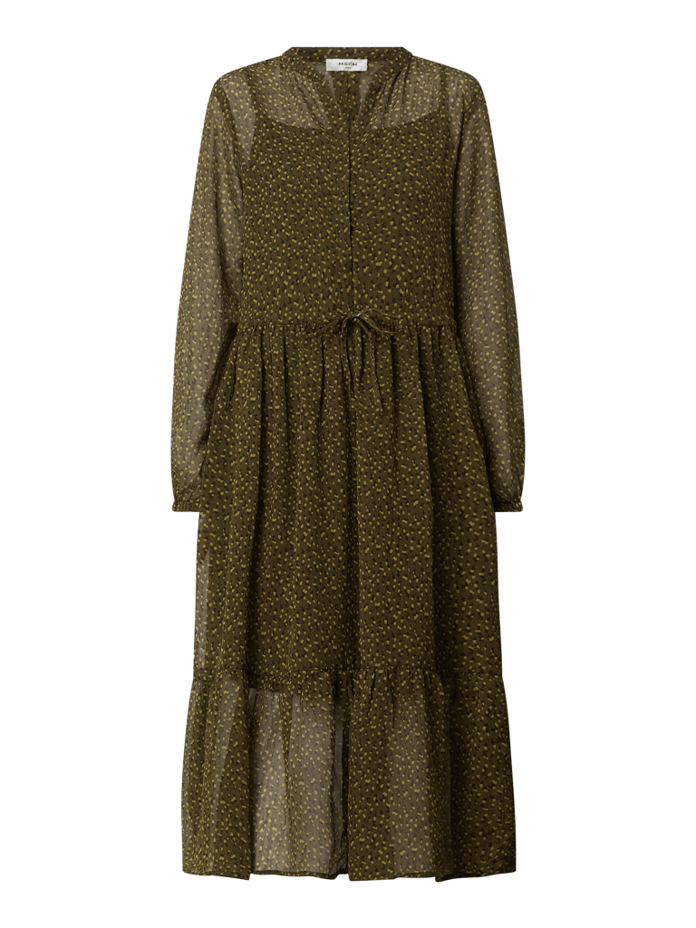 MSCH Copenhagen Kleid mit Allover-Muster (khaki) online kaufen