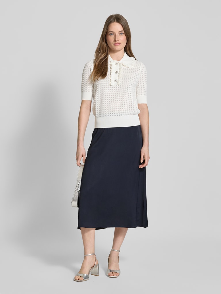 Falda De Satén APART Para Mujer - Larga Hasta Pantorrilla, Plisada Y Con Cintura Alta - Varios Colores