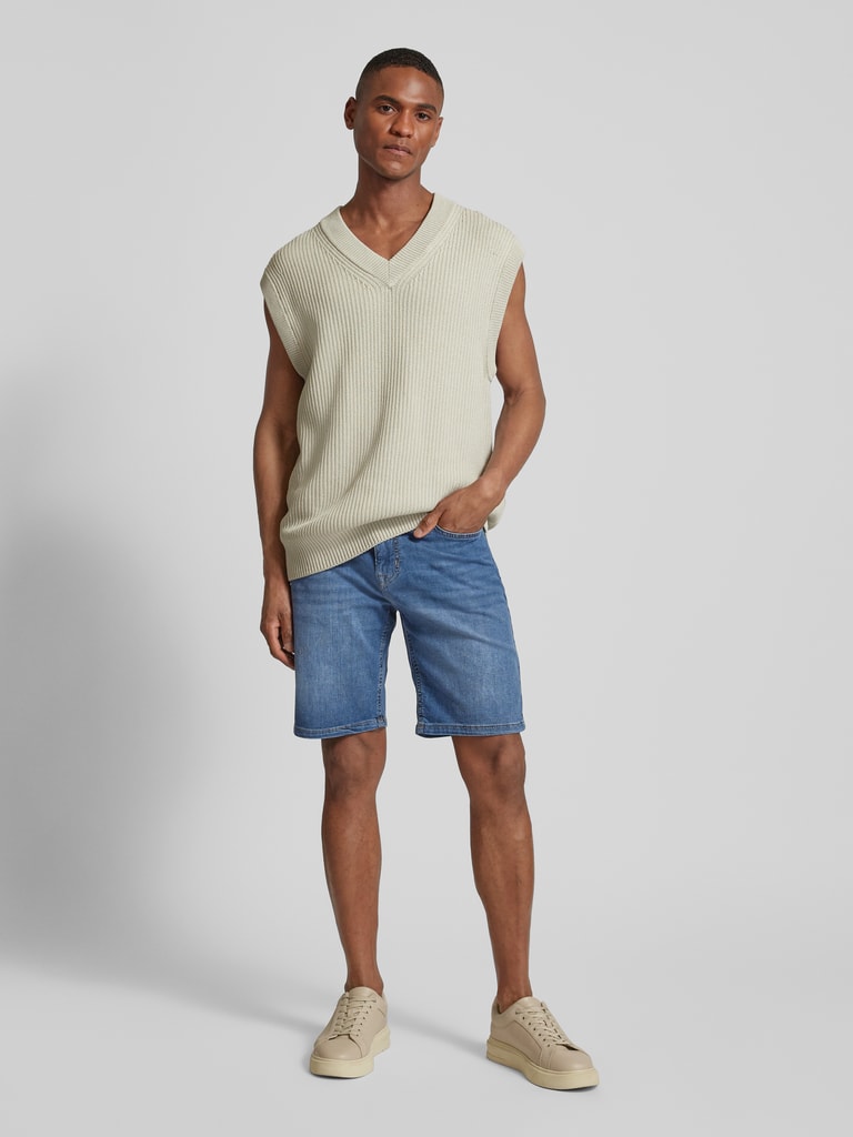 STEHMANN Regular fit broek met siernaden, model 'INA' in wit online kopen | P&C