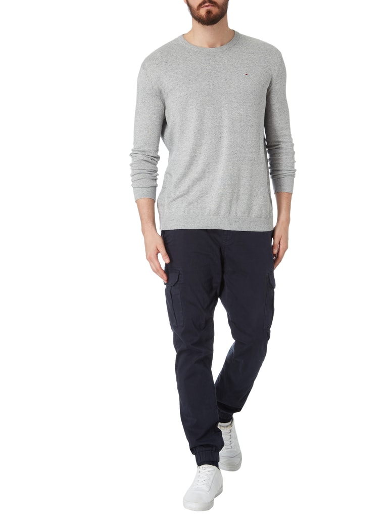 Tommy Jeans Pullover In Melangeoptik Mittelgrau Meliert Online Kaufen