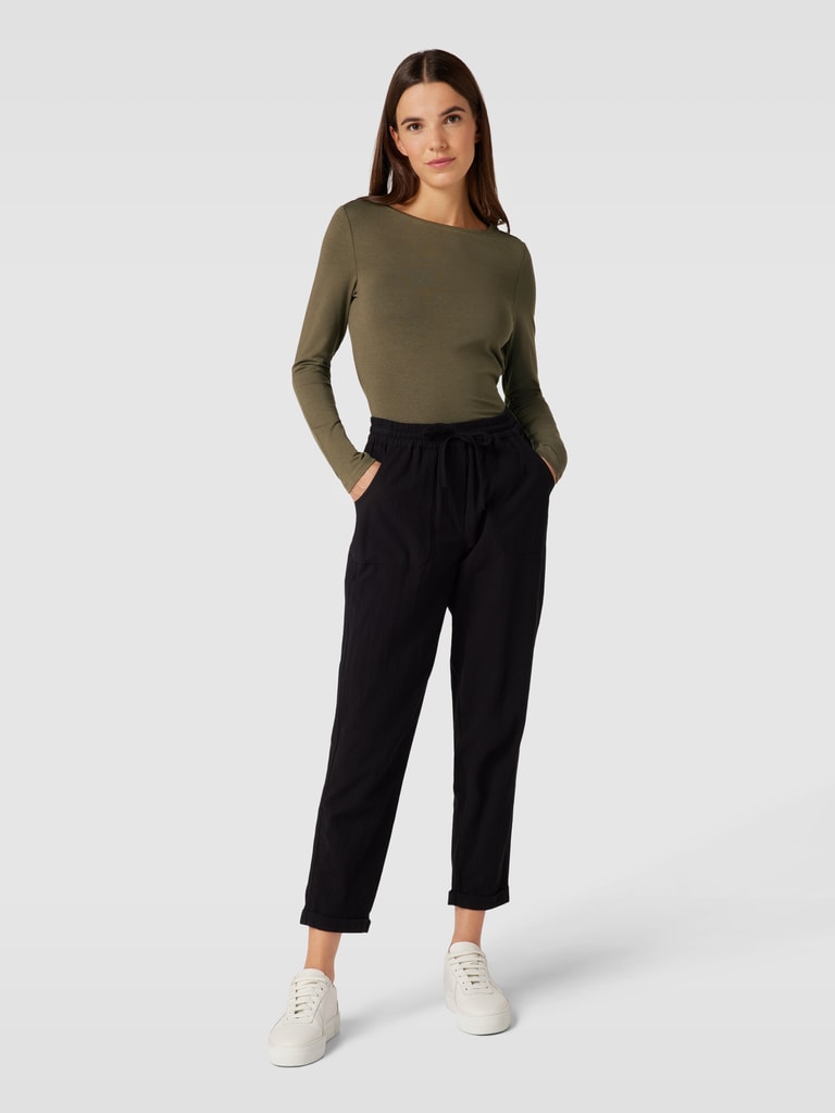 Montego Shirt met lange mouwen met boothals in rietgroen online kopen | P&C