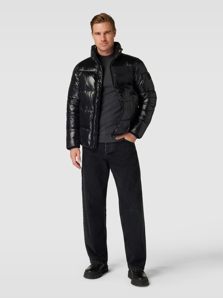 CK Calvin Klein Steppjacke mit Label-Print (black) online kaufen