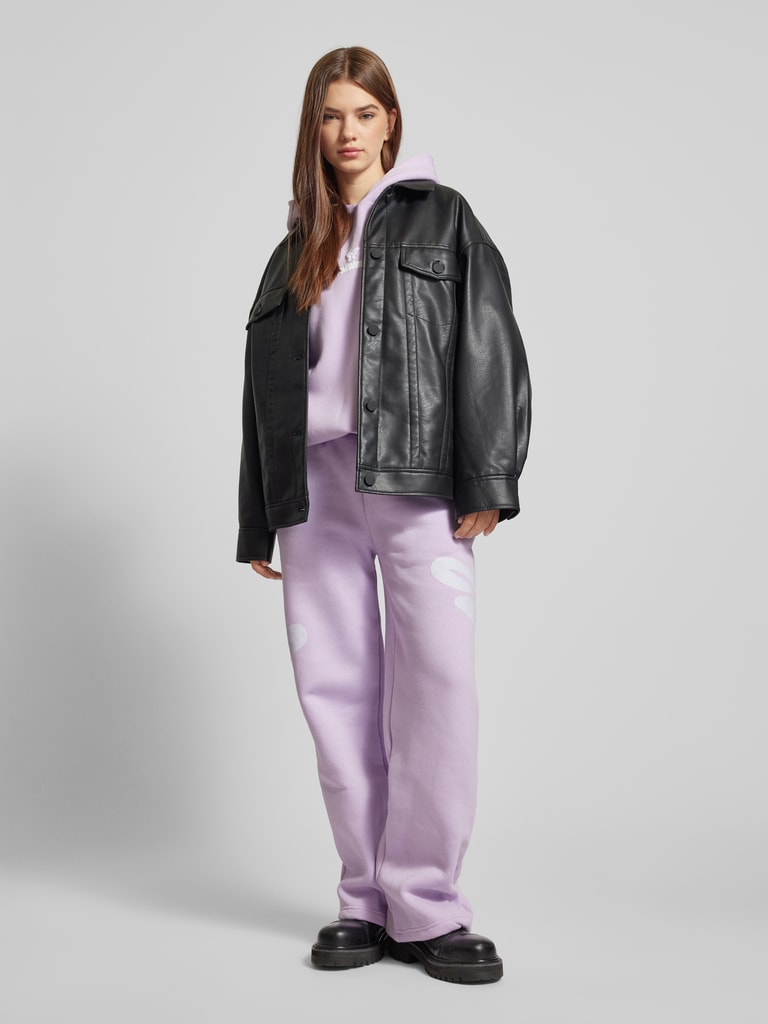 Lila Active Oversized Logo Hoodie