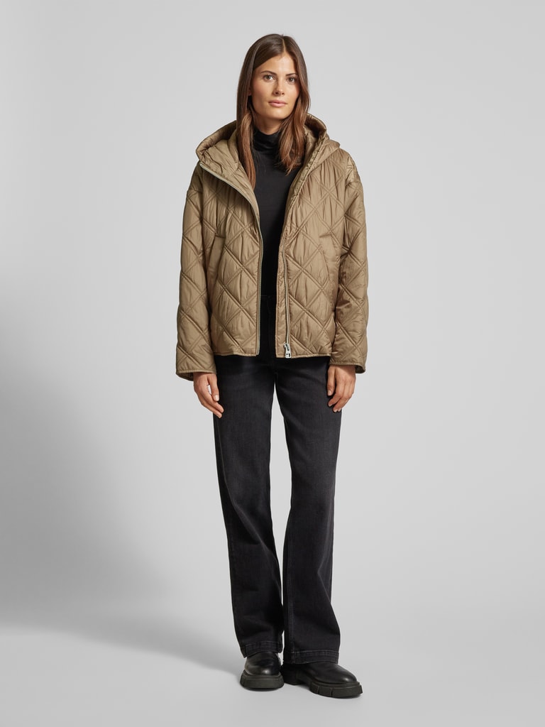 Marc O'Polo Relaxed Fit Steppjacke im Cape-Stil (beige) online kaufen