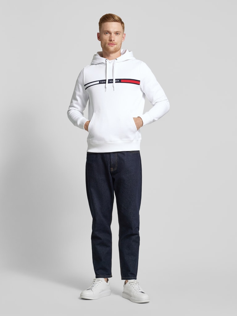 Tommy Hilfiger Hoodie mit Label-Stitching (weiss) online kaufen