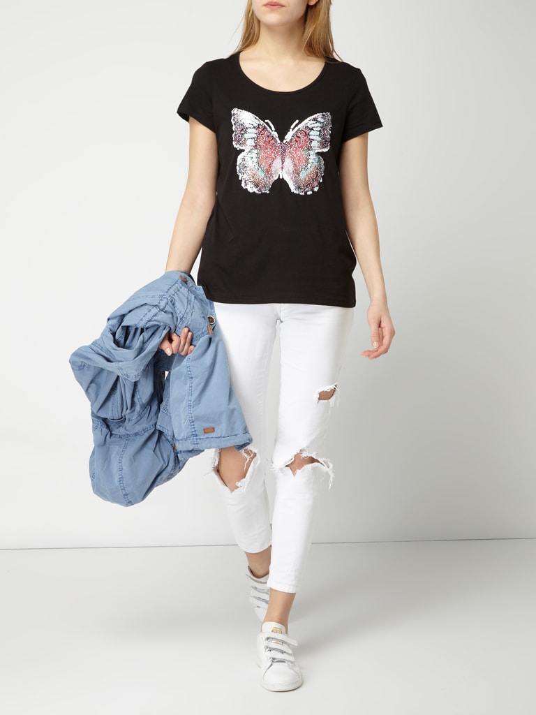 Montego T-Shirt mit Motiv aus Wende-Pailletten (black) online kaufen