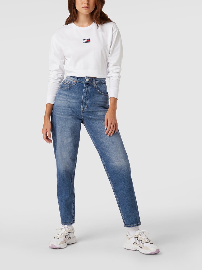 Tommy Jeans Mom Fit Jeans mit Label-Patch (jeansblau) online kaufen 