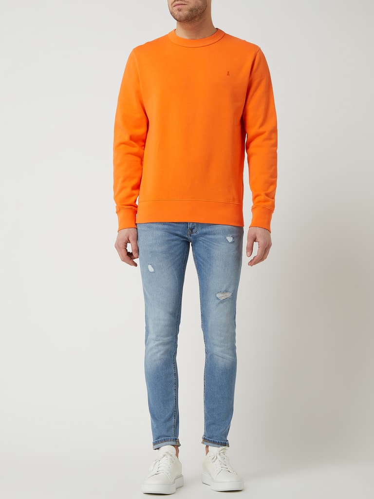 ARMEDANGELS Herren Sweatshirt Bio-Baumwolle - Relaxed Fit JOAAN Melange Grau