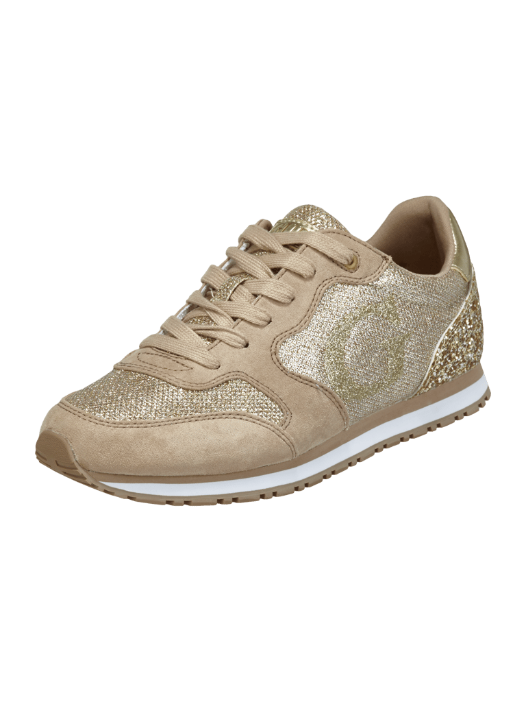 Guess Sneaker mit Effektgarn und GlitterEffekt (gold) online kaufen
